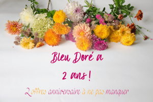 Lire la suite à propos de l’article Bleu Doré a 2 ans et ça se fête ! [offres à l’intérieur]