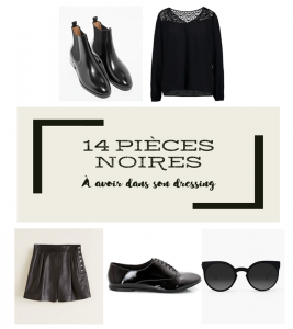 14 pièces noires à avoir dans son dressing