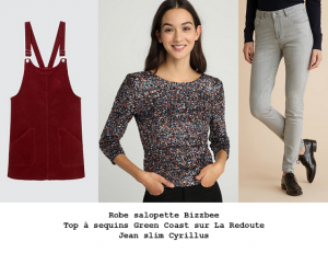 Décalez le top à sequins avec des pièces opposées