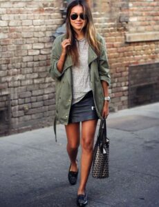 Une veste kaki un brin masculine pour finir votre look