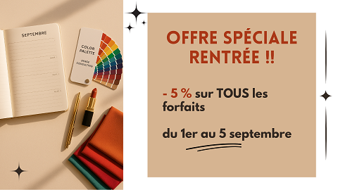 Alignez votre dynamique de rentrée avec votre style et votre image personnelle ou professionnelle avec mon offre spéciale rentrée !