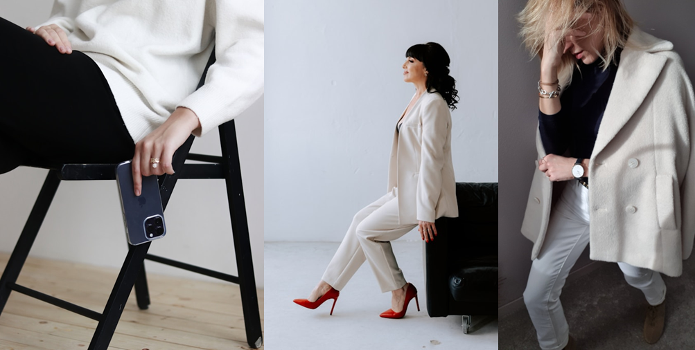 Cloud Dancer regagne en caractère aux côtés du noir ou du rouge rubis